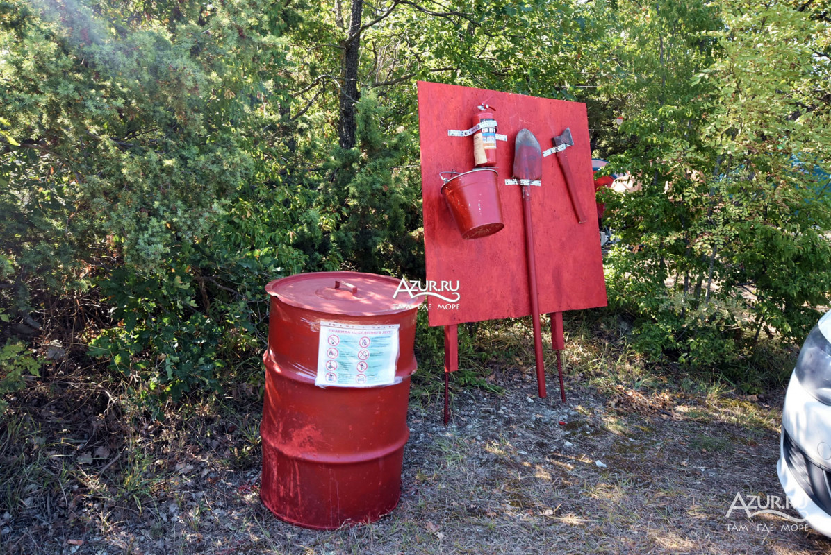 в случае пожара все предусмотрено