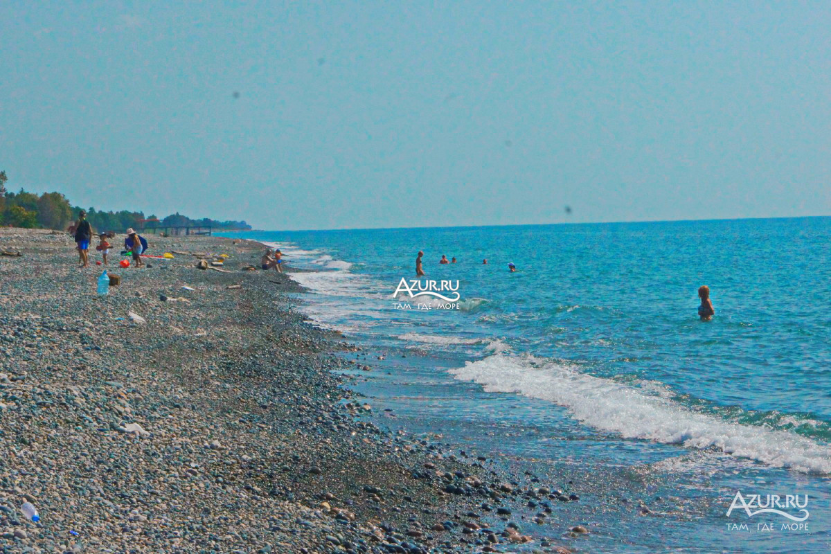 Пляж посёлка Агудзера Абхазия