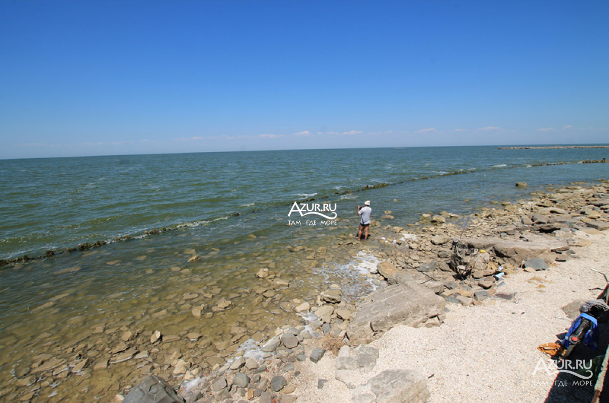 Рыбалка на косе (сторона Таганрогского залива)