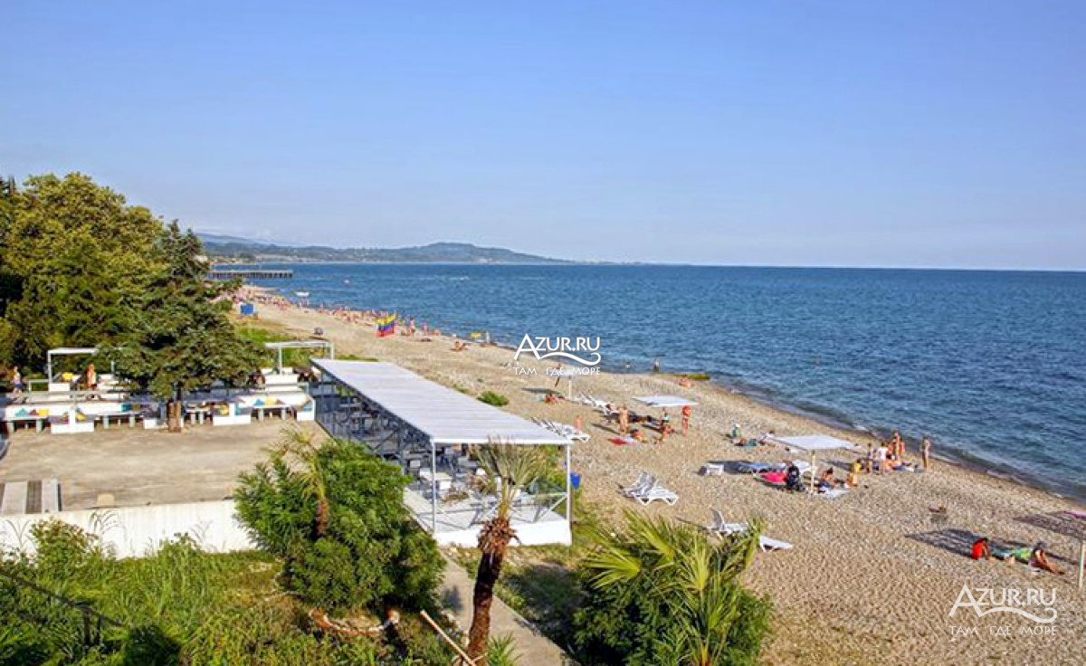 Пляжи в Новом Афоне в Абхазии