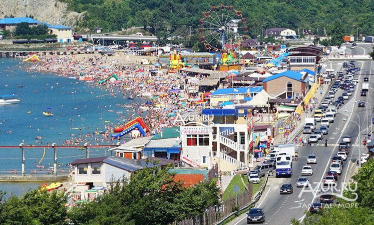 Лермонтово фото поселка и пляжа 2022