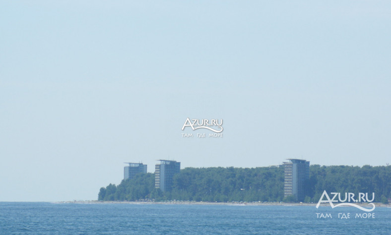 Фотография Вид с пляжа Рыбзавод в Пицунде,  25 сентября 2011 года - #37551 