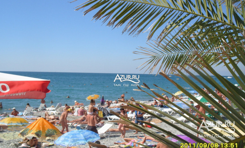 Фотография Пляжи в сентябре в Лазаревском,  9 декабря 2011 года - #40453 