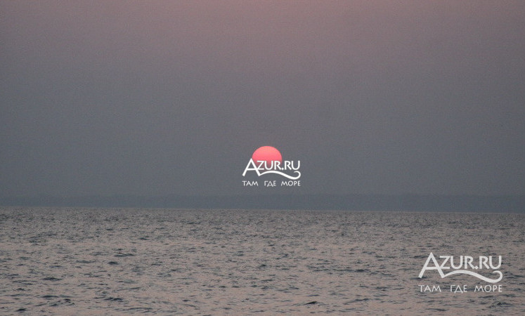 Фотография Закат на Черном море  в Тамани и Сенном,  18 ноября 2013 года - #65466 