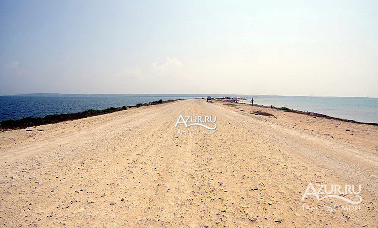 Фотография Дорога разделяющая два моря в Тамани и Сенном,  18 ноября 2013 года - #65494 