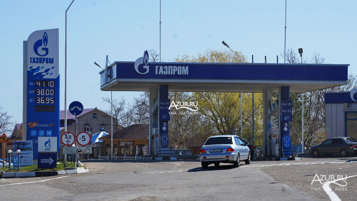 Фото АЗС Газпром в Джубге в Джубга