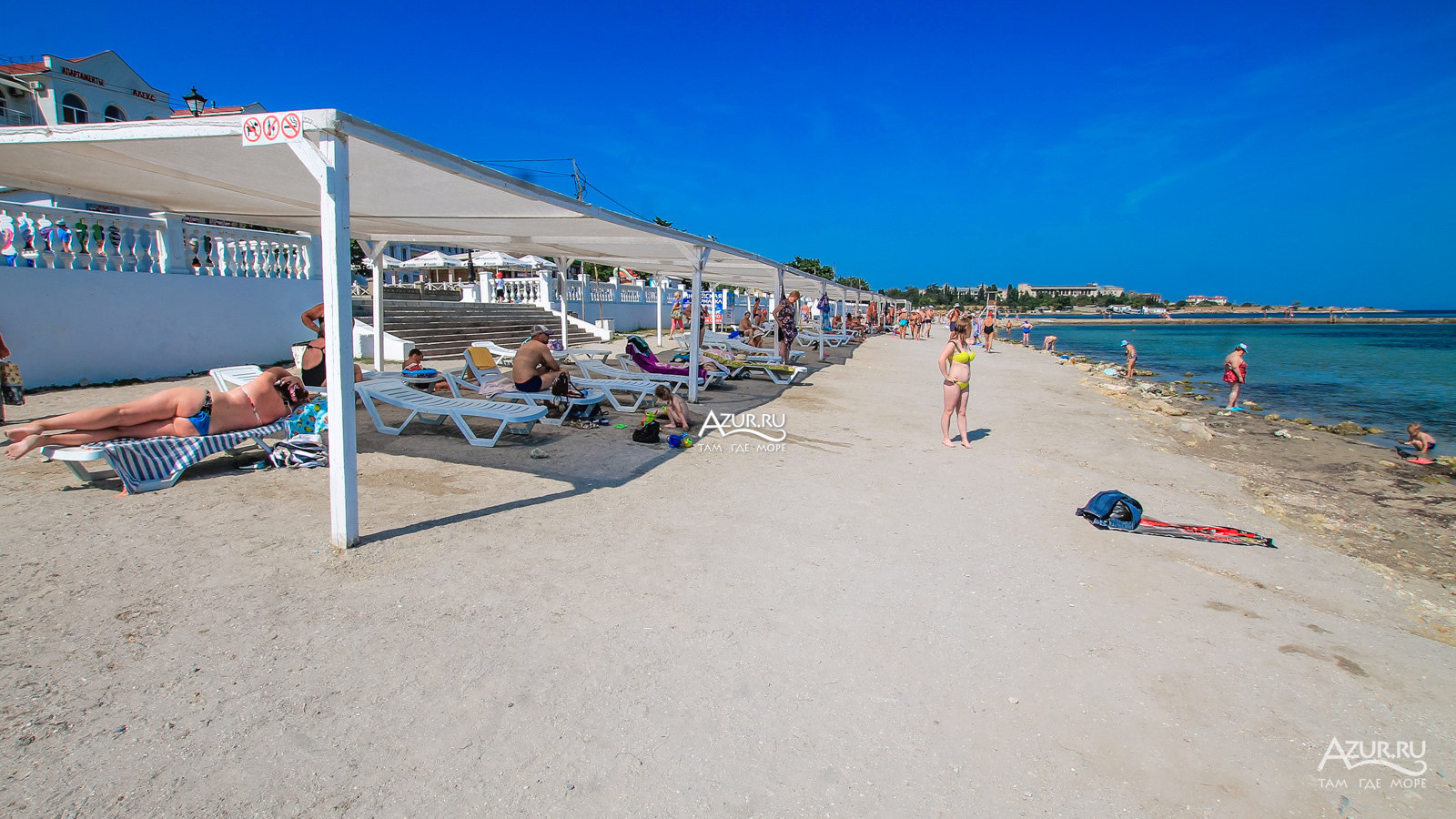 Фотогалерея Пляж бухты Омега в Севастополь | Фото на сайте Azur.ru